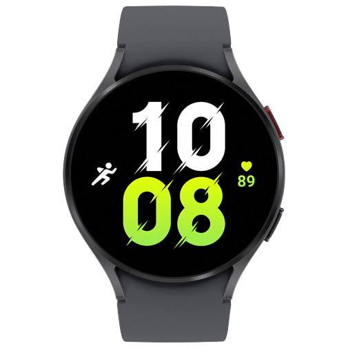 Samsung Galaxy Watch 5 44mm Grijs (Grijze Siliconenband)